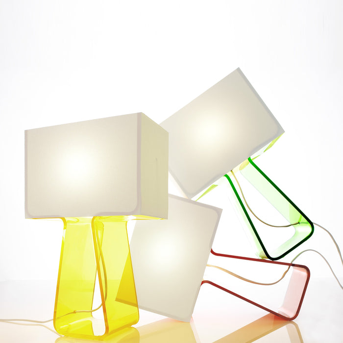 Tube Top Color Table Lamp in multicolor.