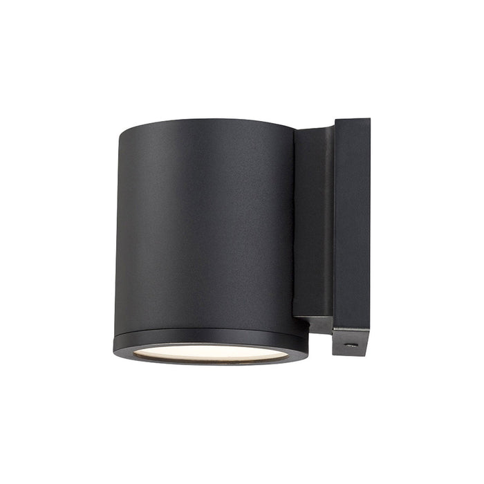 Tuble Vertical Outdoor LED Wall Light in Black (1-Light).