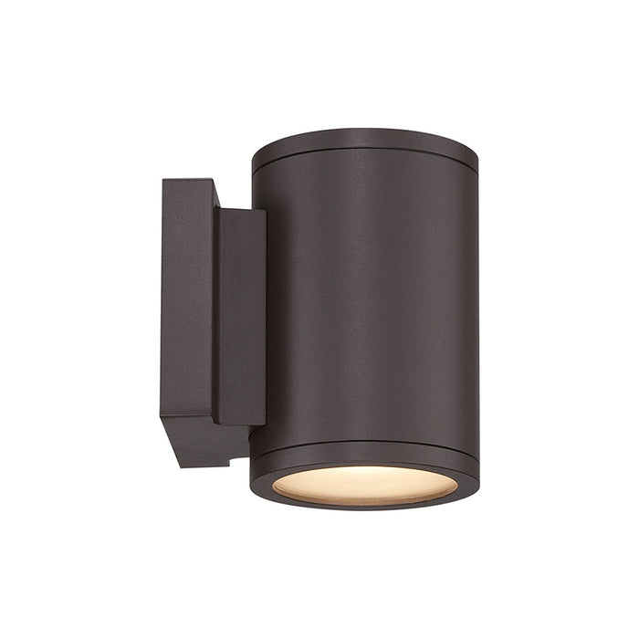 Tuble Vertical Outdoor LED Wall Light in Bronze (2-Light).