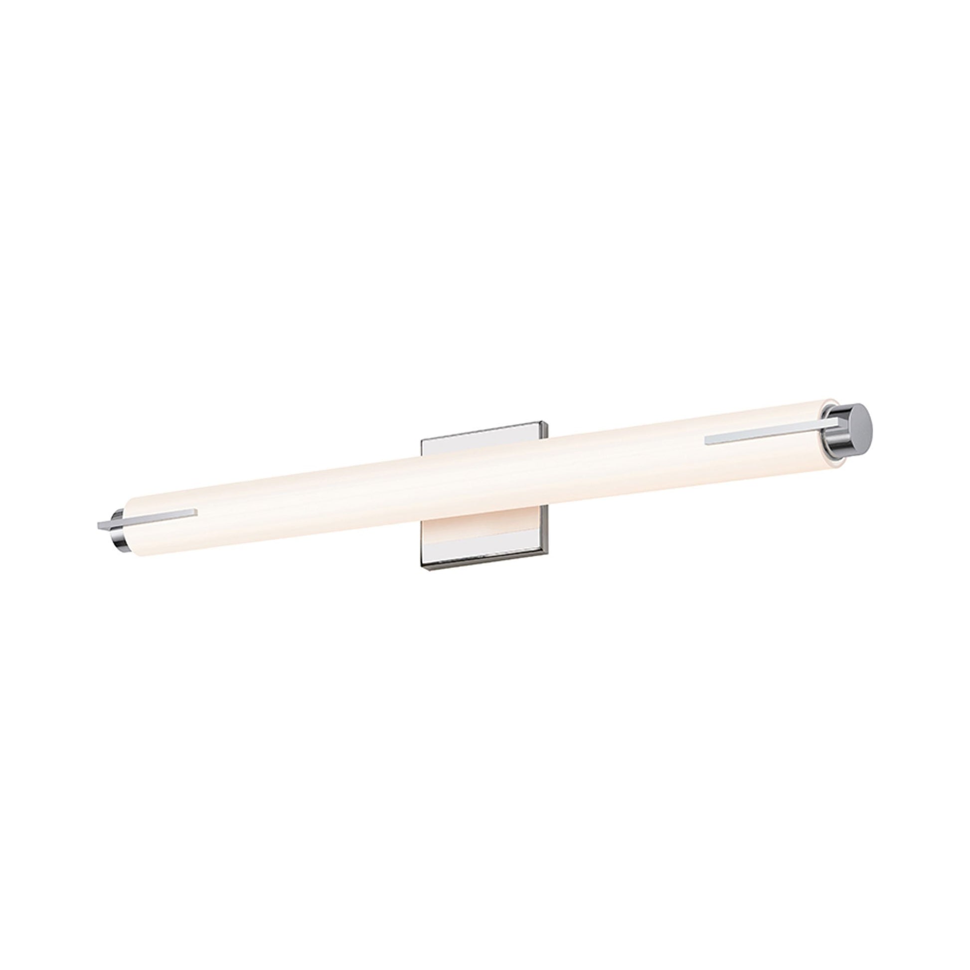 Tubo Slim LED Bath Bar in Medium/Polished Chrome/Spine Trim.