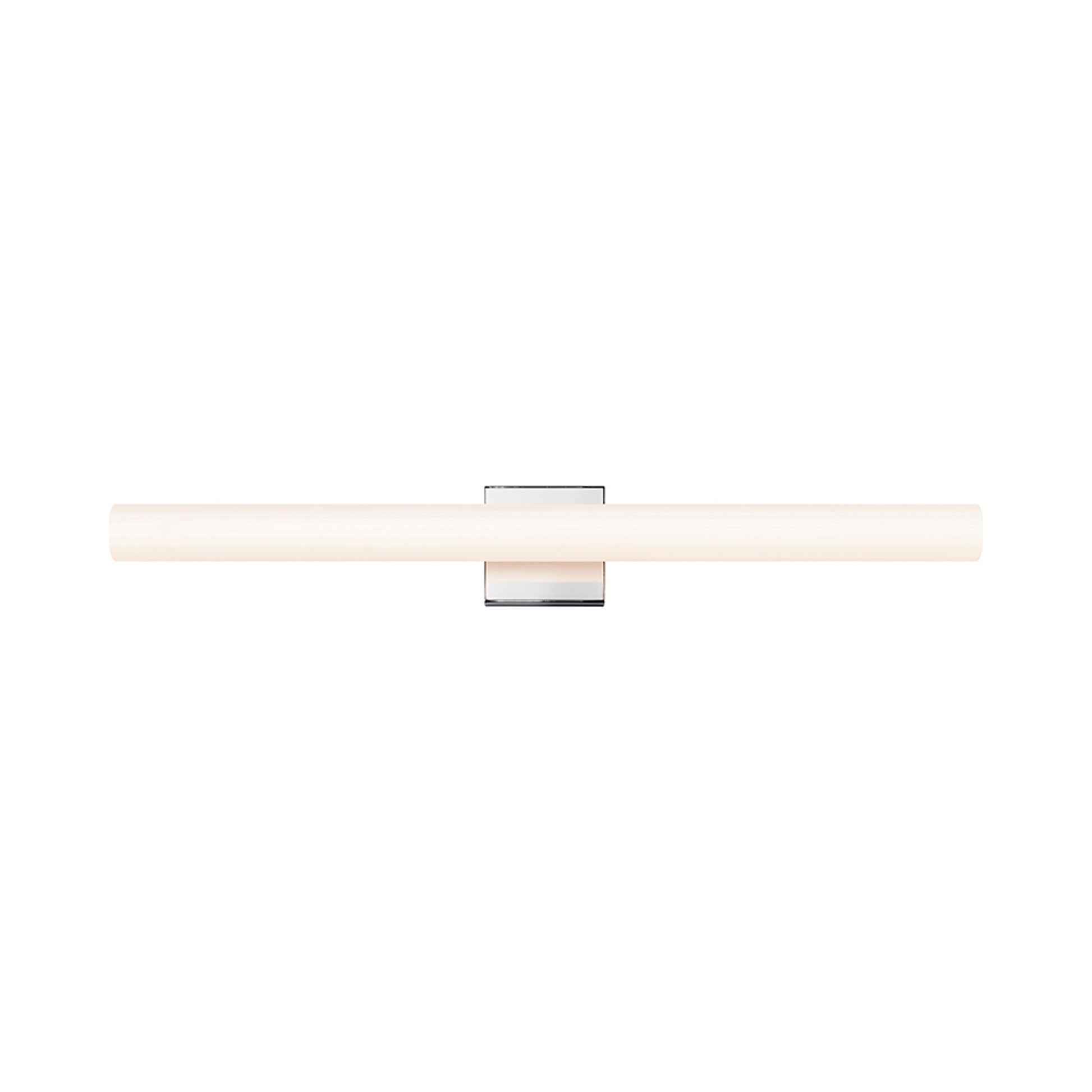 Tubo Slim LED Bath Bar in Large/Polished Chrome/Flat Trim.