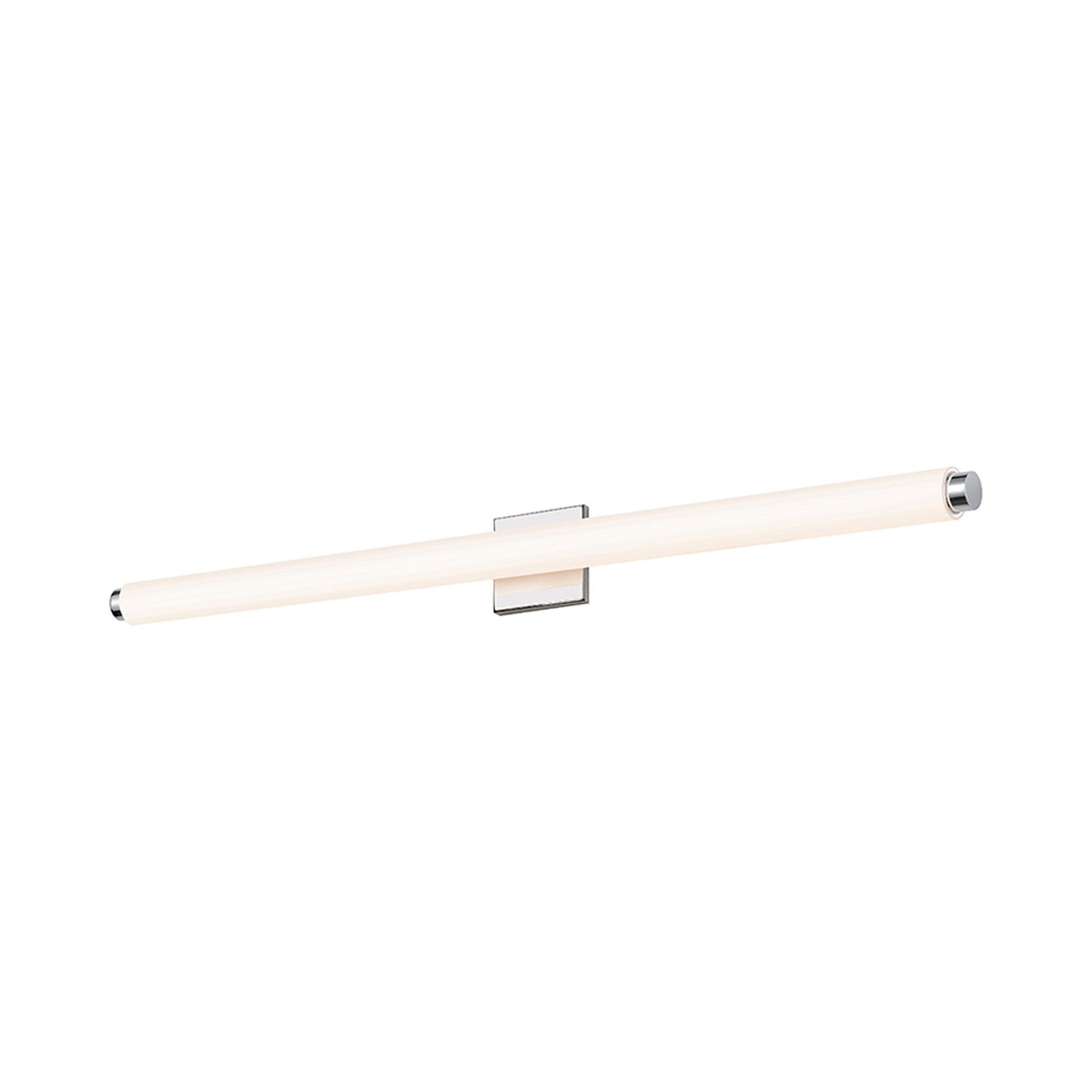 Tubo Slim LED Bath Bar in X-Large/Polished Chrome/Drum Trim.