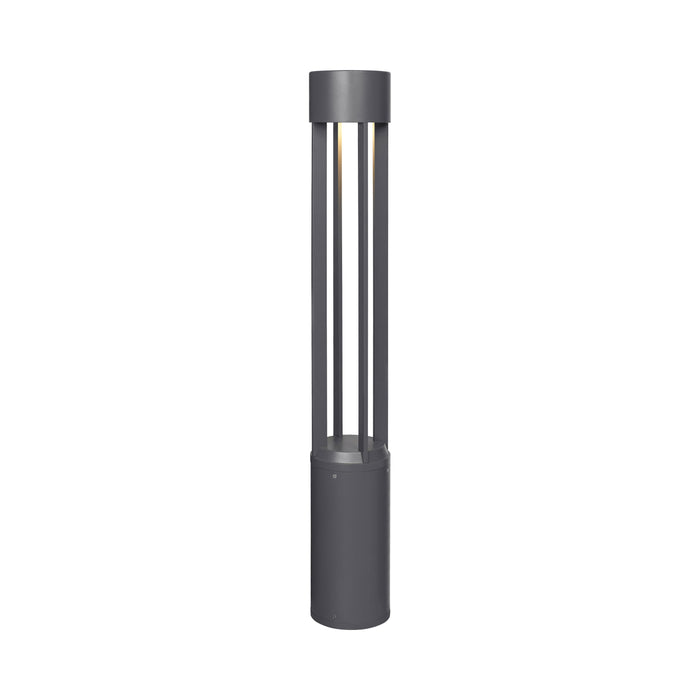 Turbo Outdoor LED Bollard in Charcoal.