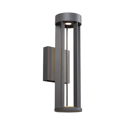 Turbo Outdoor LED Wall Light in Charcoal.