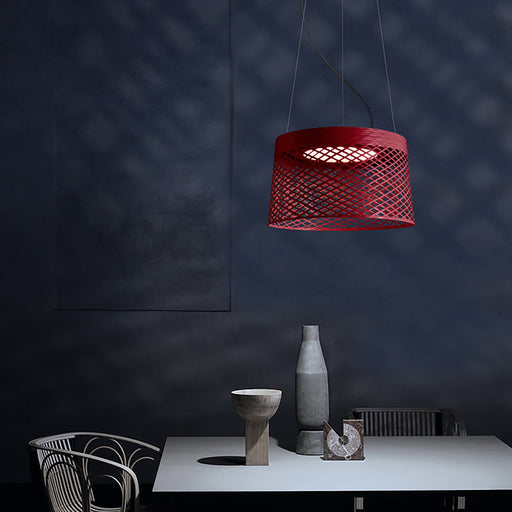 Twiggy Grid Outdoor LED Pendant Light in exhibition.