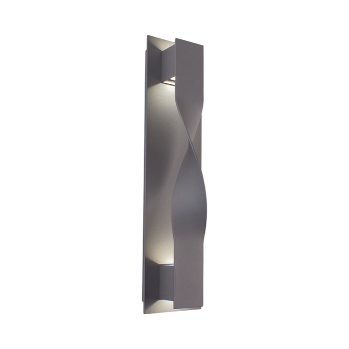 Twist Outdoor LED Wall Light in Graphite.