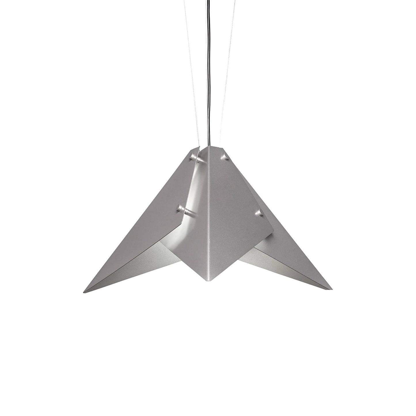 Akira LED Pendant Light in Metal/Satin Pewter (24-Inch).