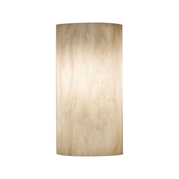 Basics Acrylic Wall Light in Faux Alabaster (Large Dome).