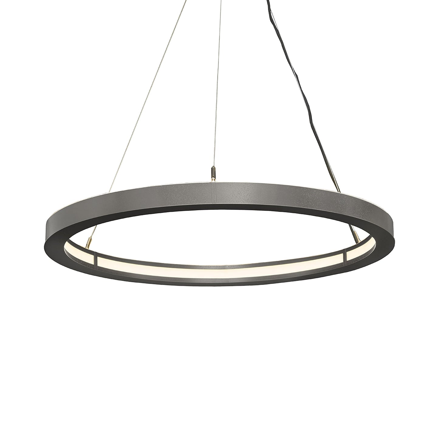 Boks LED Pendant Light in Smoked Silver (Medium).