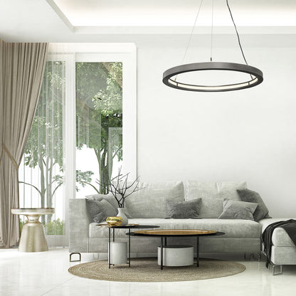 Boks LED Pendant Light in living room.