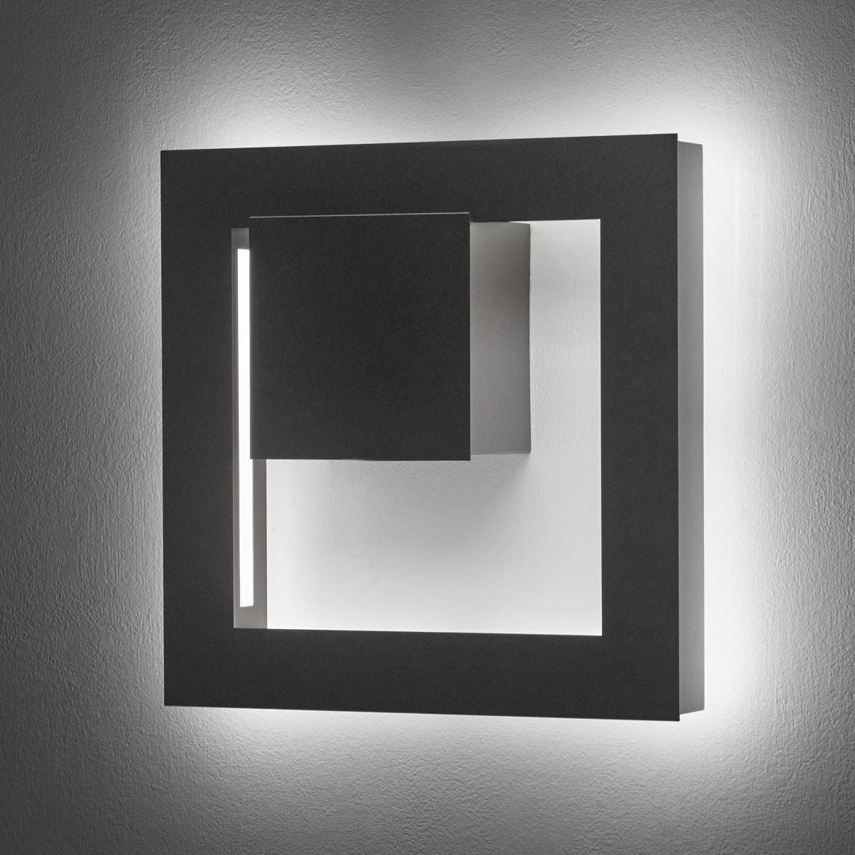 Boks Square LED Wall Light in Detail.