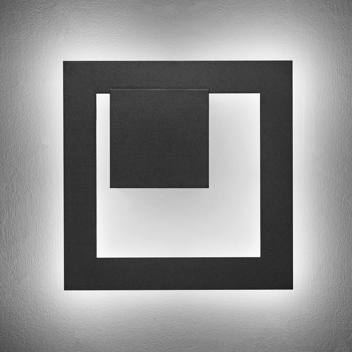 Boks Square LED Wall Light in Detail.