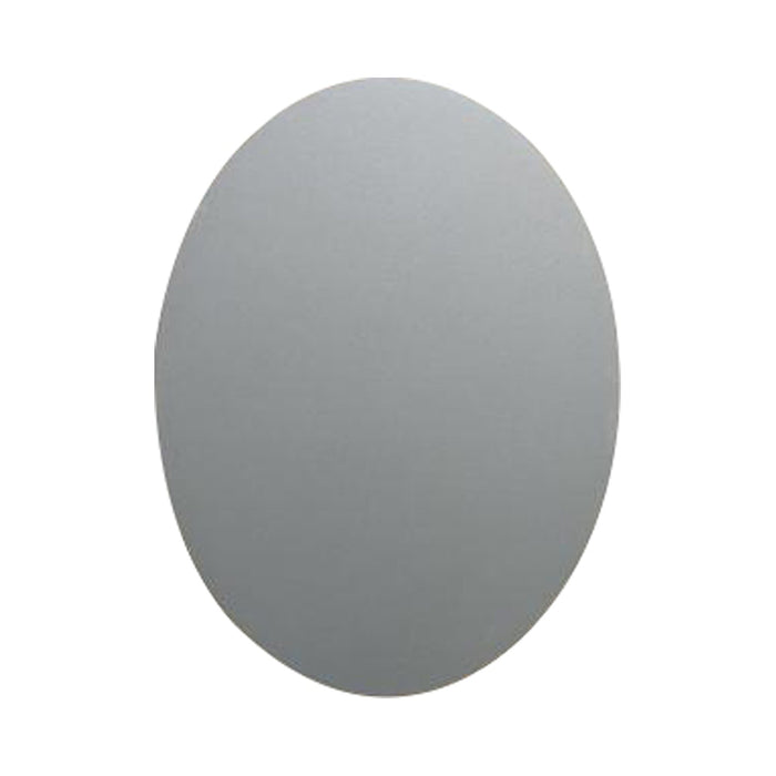 Fortis LED Wall Light in Oval/Satin Pewter.