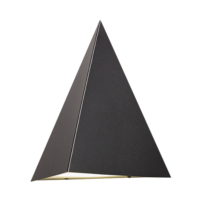 Fortis Tri Outdoor LED Wall Light in Black.