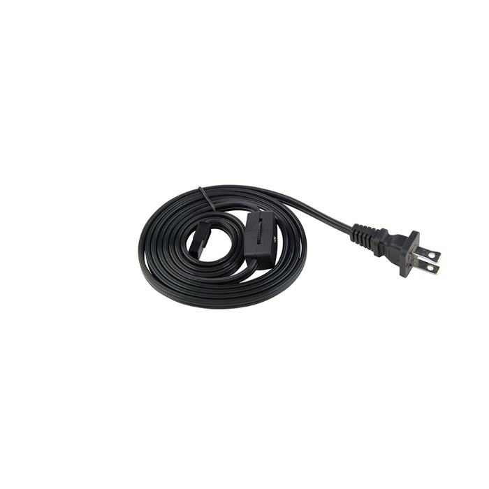 Puck Under-Cabinet LED Puck Light Power Cord in Black.