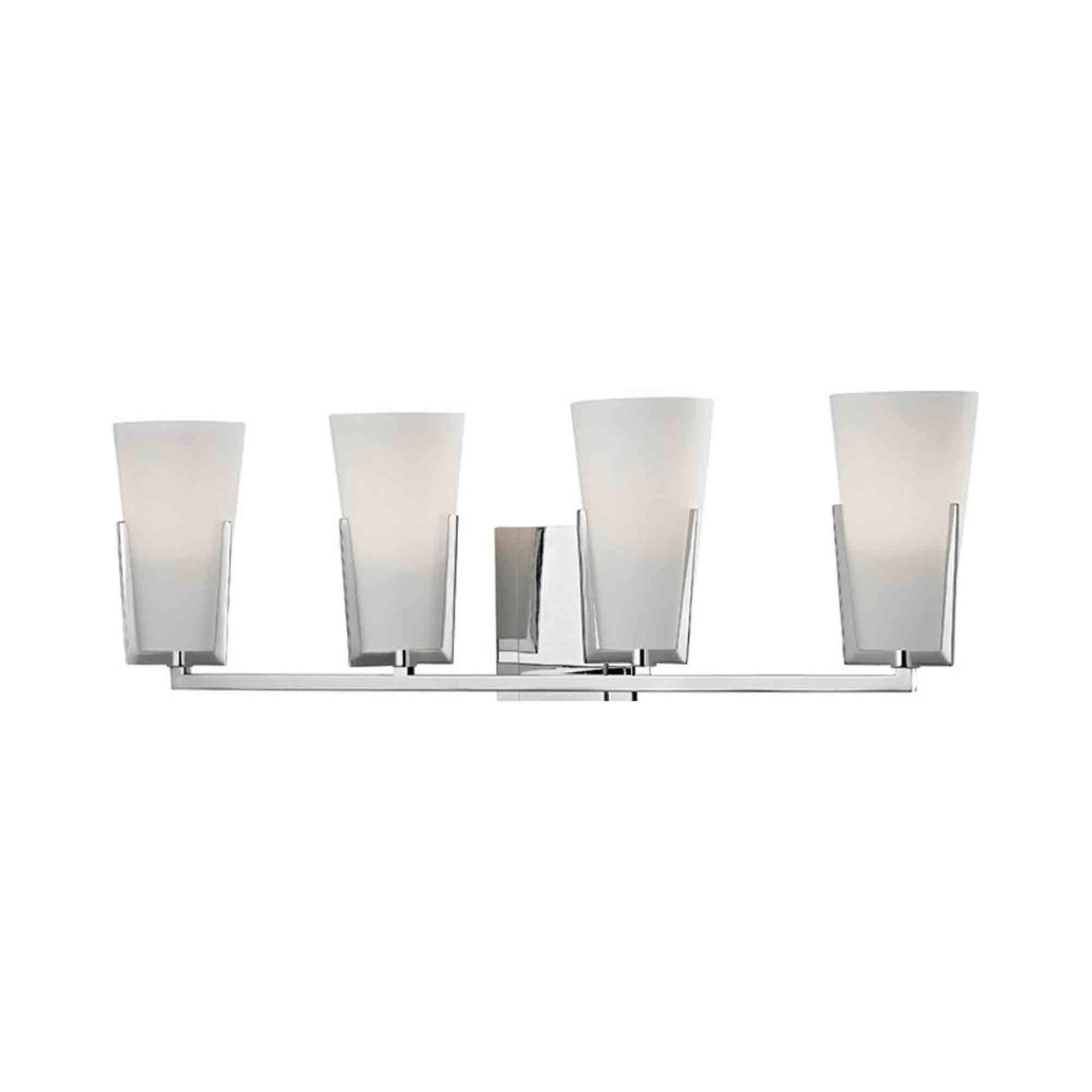 Upton Bath Vanity Wall Light in 4-Light/Polished Chrome.