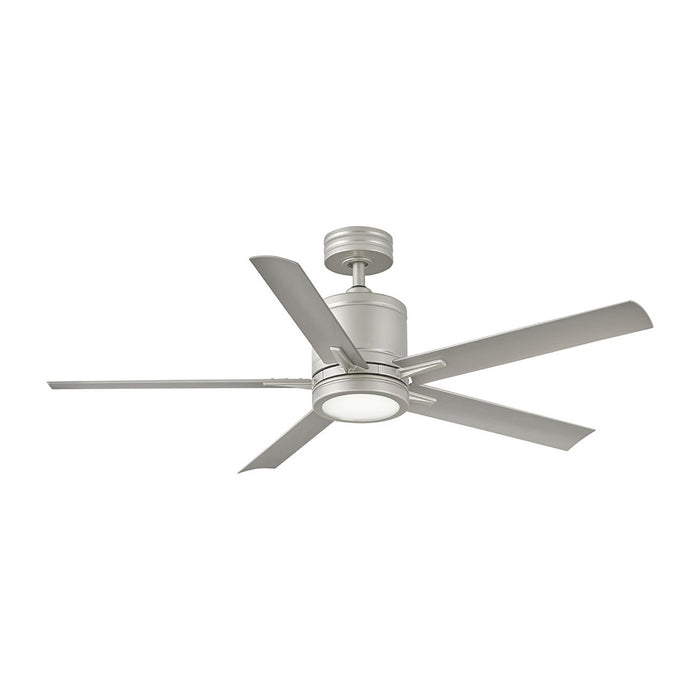Vail LED Ceiling Fan in Brushed Nickel.
