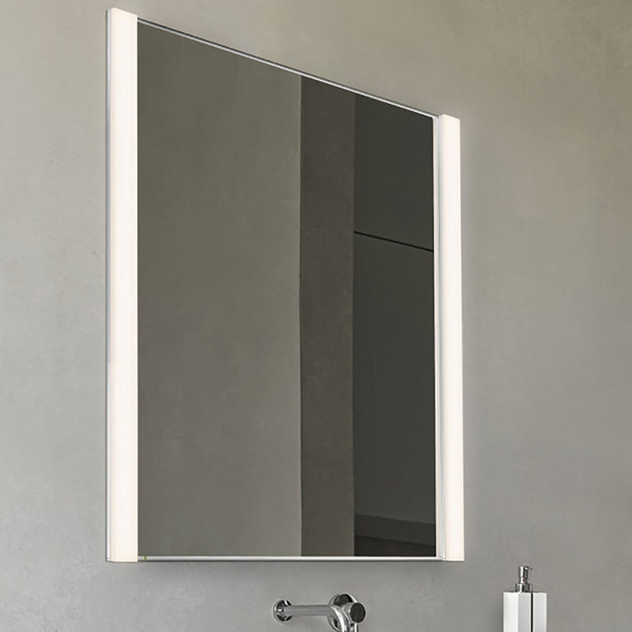 Vanity™ Vertical LED Mirror in bathroom.