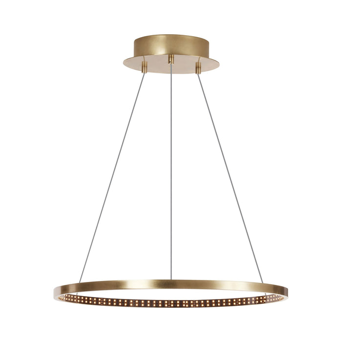 Vellavi LED Chandelier in Natural Brass (Small).