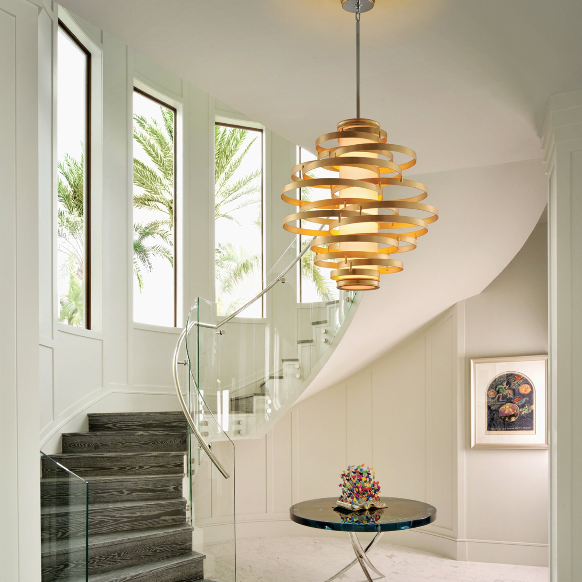 Vertigo Pendant Light in living room.