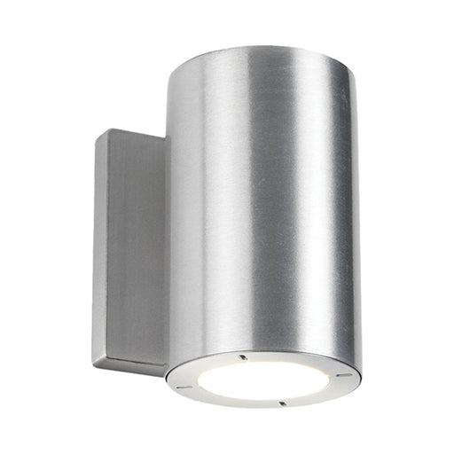 Vessel Outdoor LED Up and Down Wall Light in Silver.