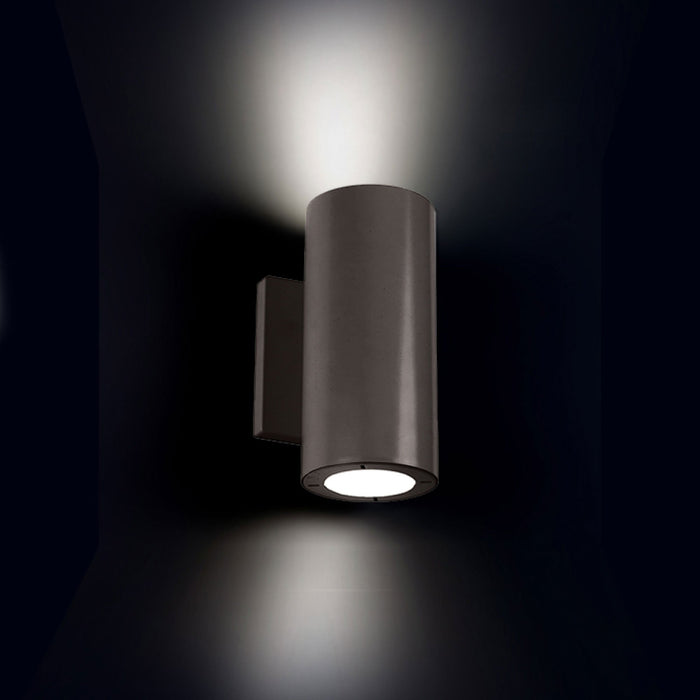 Vessel Outdoor LED Up and Down Wall Light in Detail.