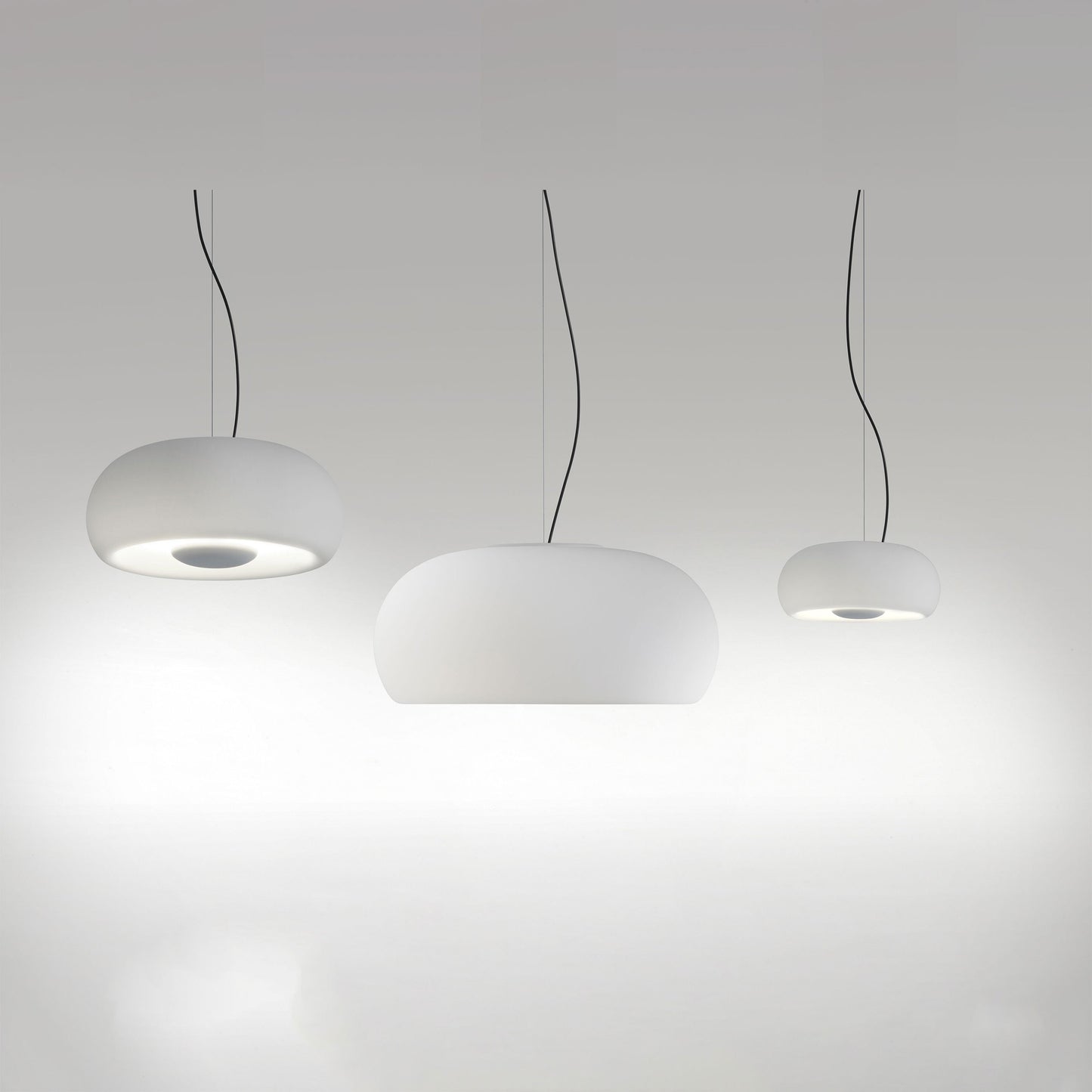 Vetra LED Pendant Light in small, medium and large.