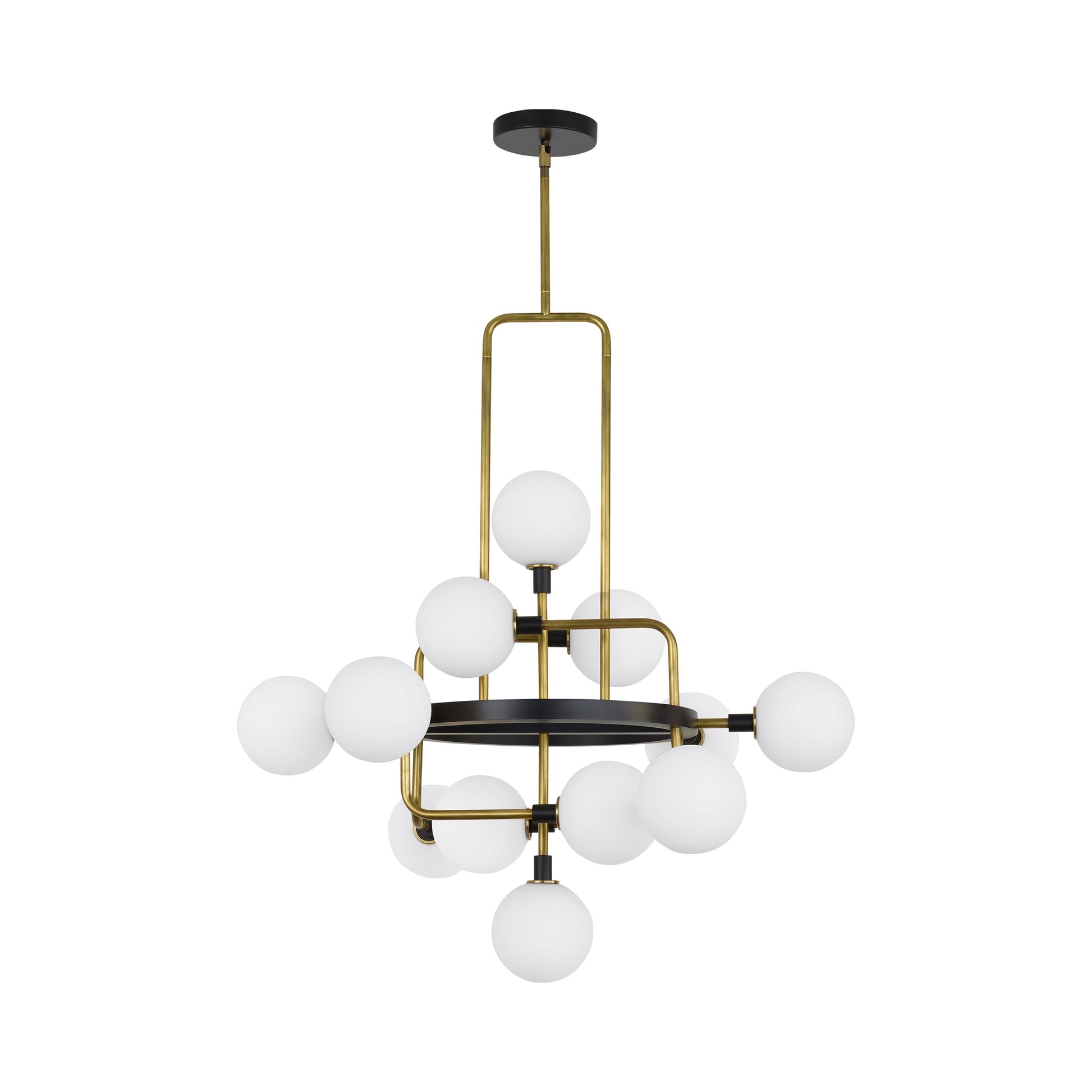 Viaggio Chandelier in Brass/Opal.