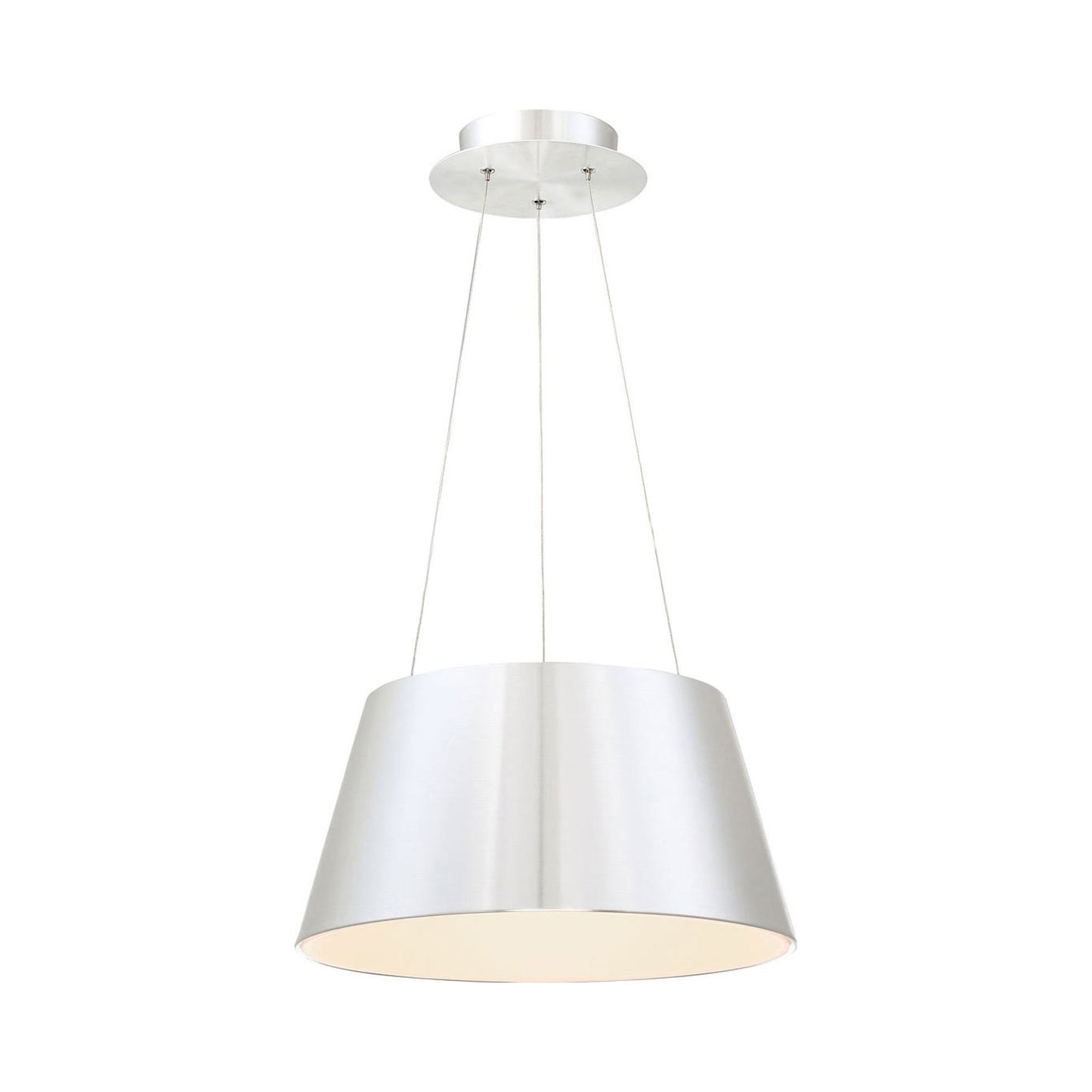 Vida LED Pendant Light in Brushed Aluminum (Small).