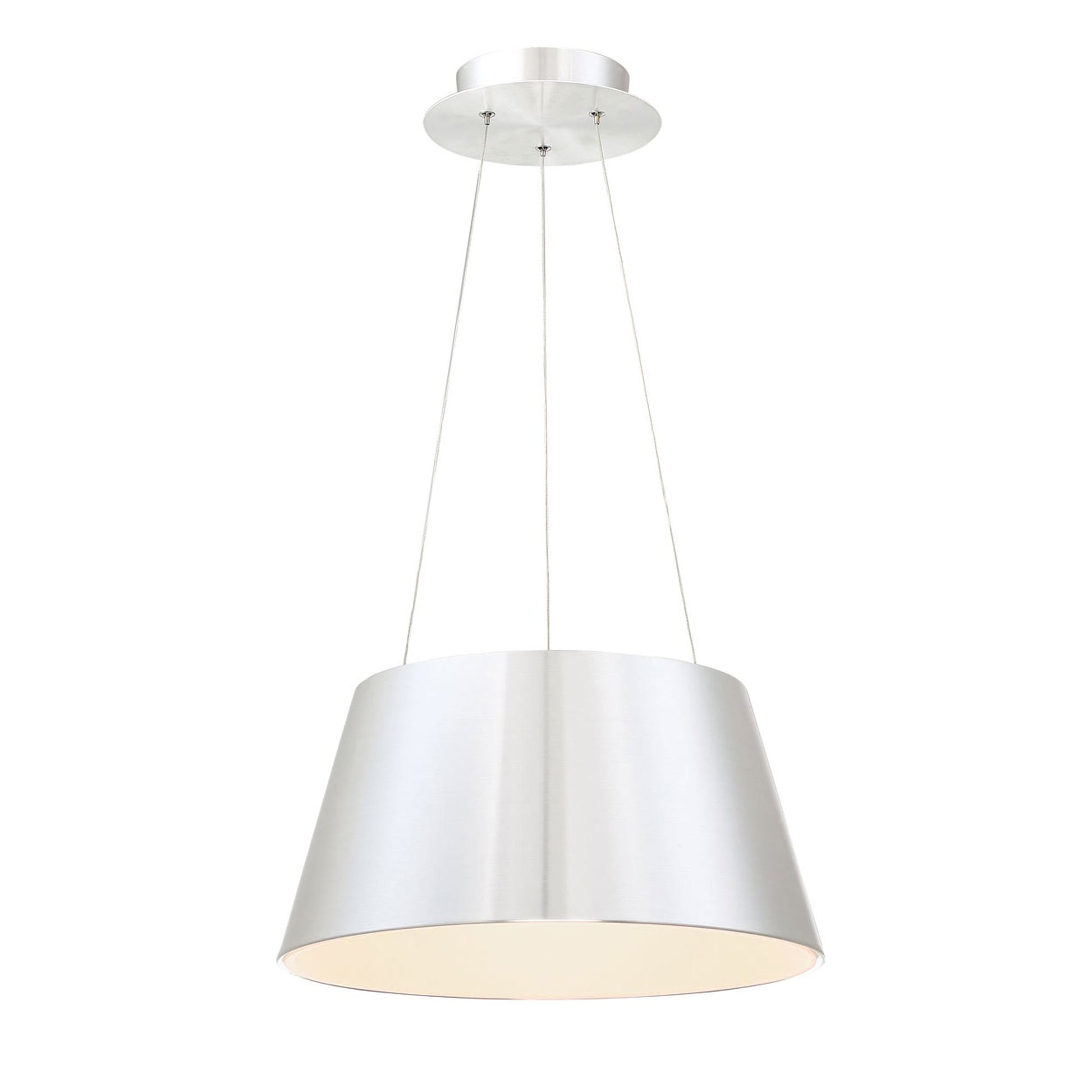 Vida LED Pendant Light in Brushed Aluminum (Large).
