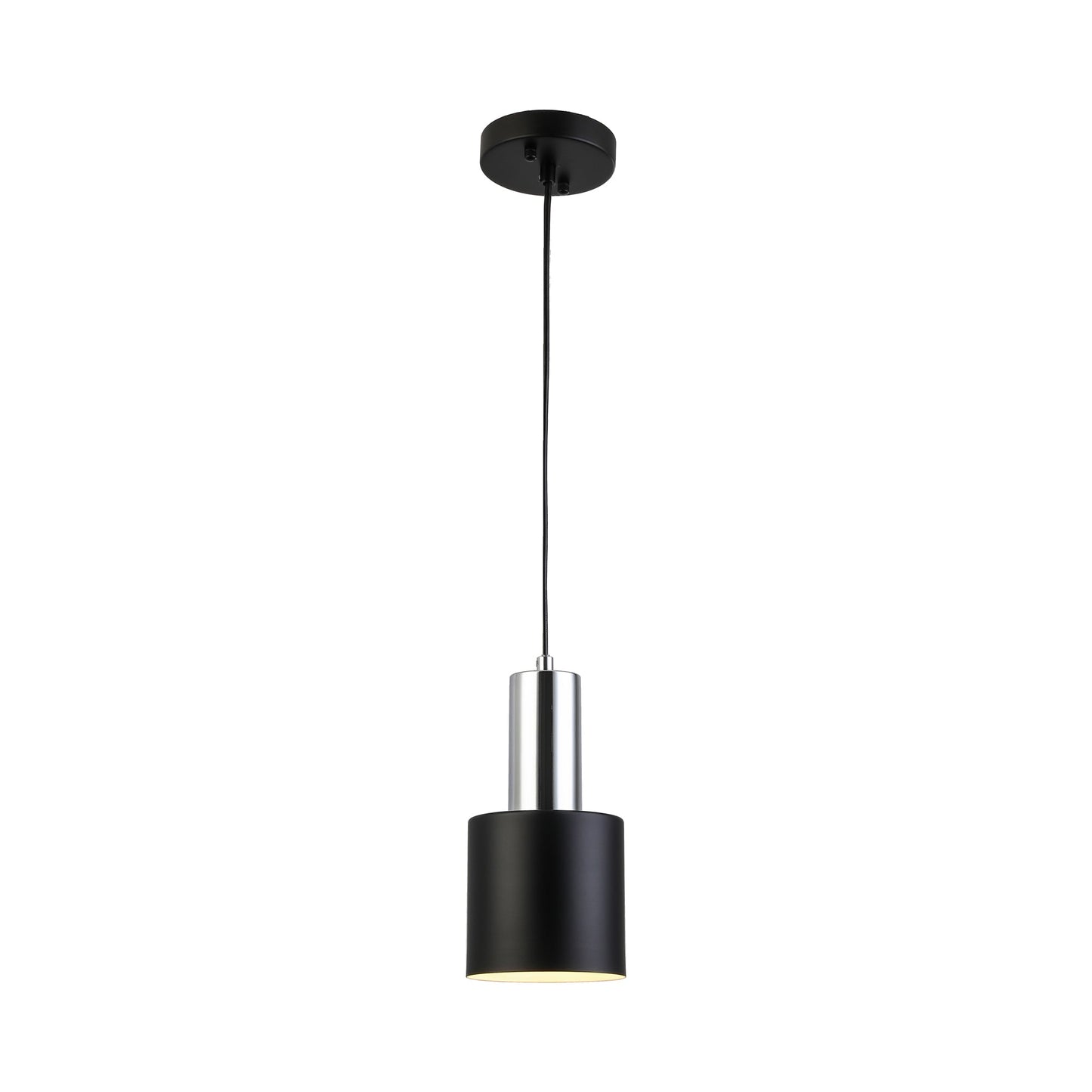 P1401 Pendant Light in Chrome/Black.