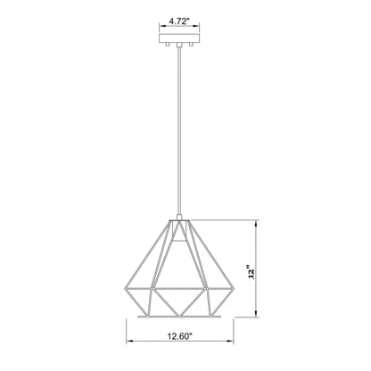 P1419 Pendant Light - line drawing.