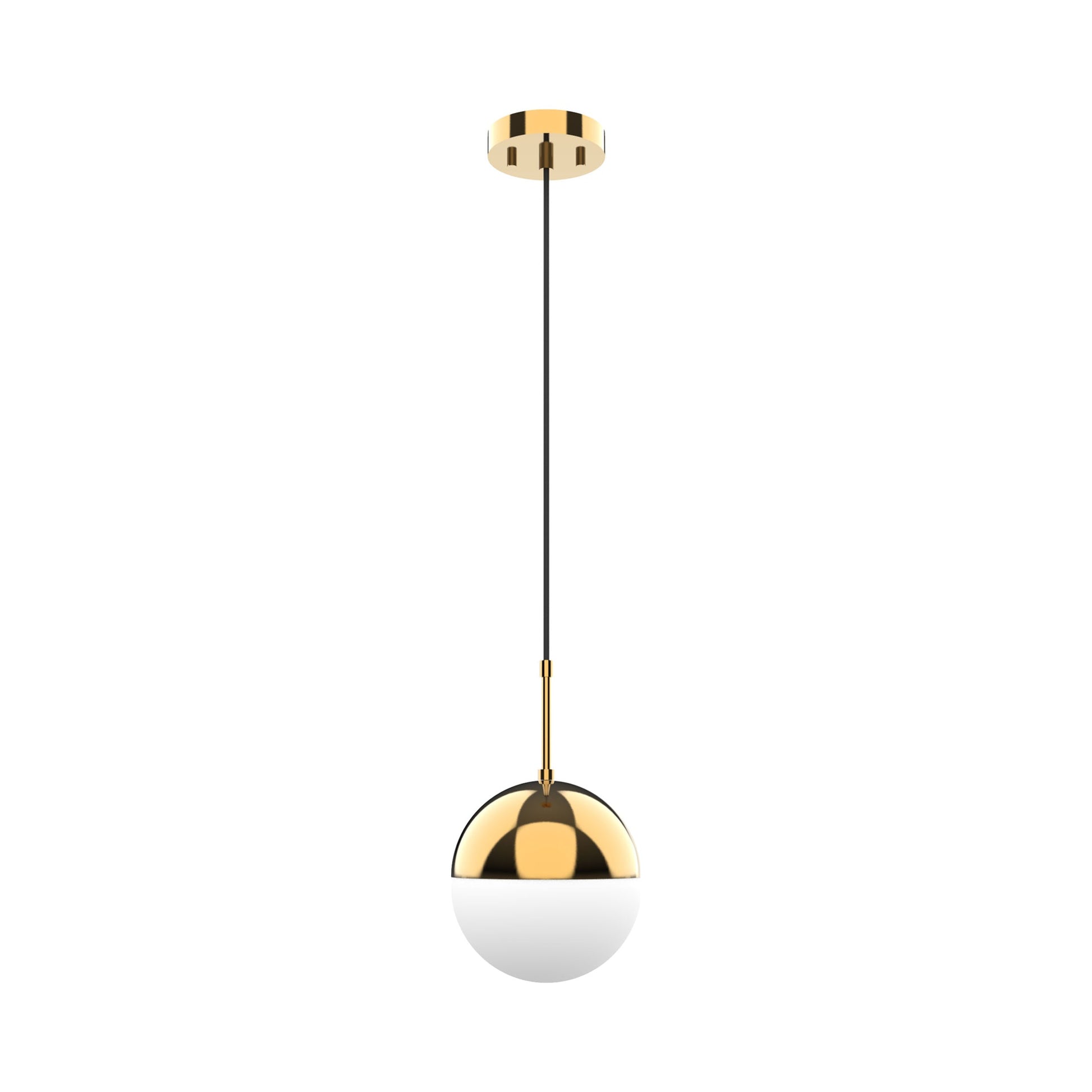 P2001 LED Pendant Light in Aged Brass.