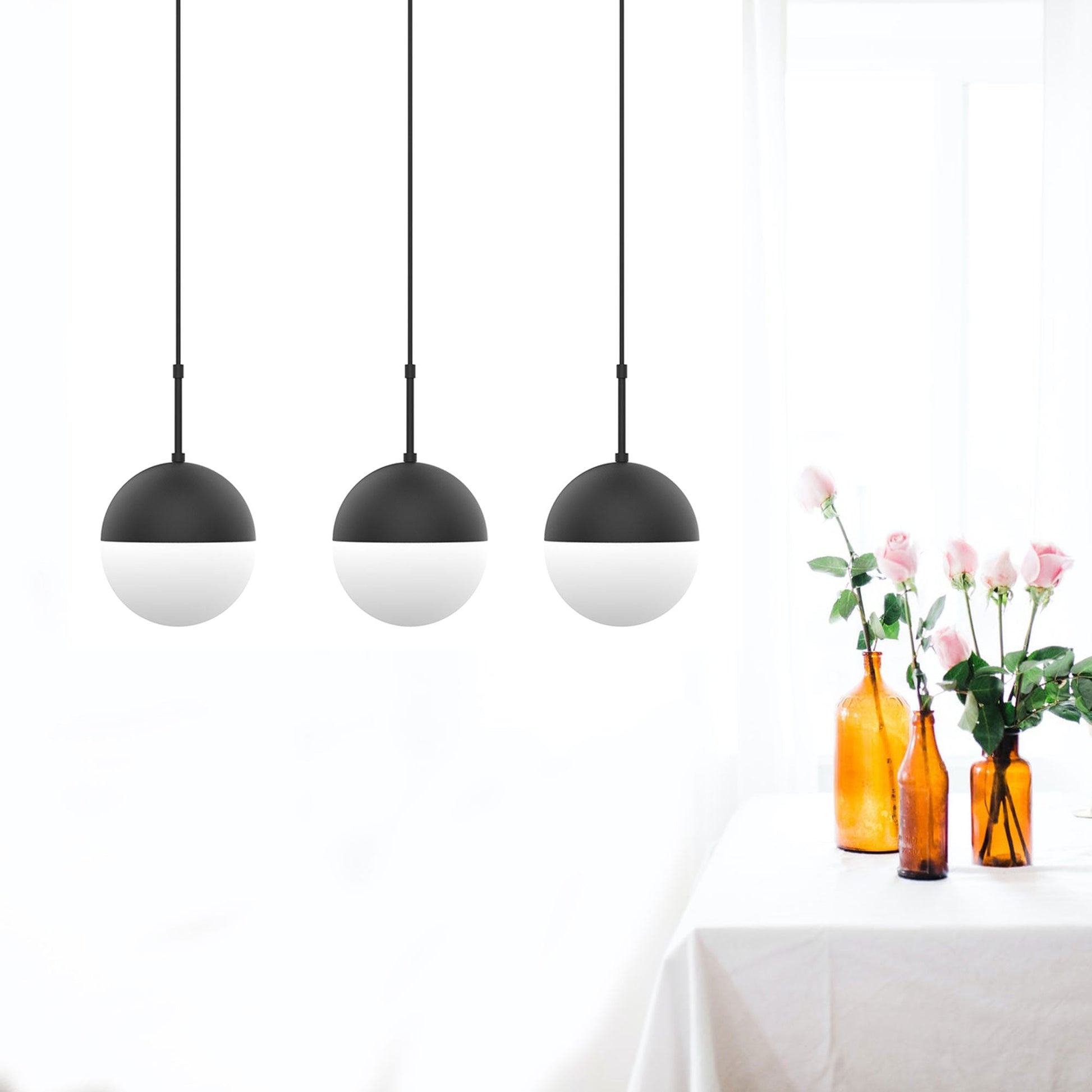 P2001 LED Pendant Light in living room.