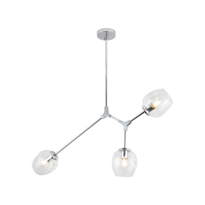 P2069 Linear Pendant Light in Chrome (3-Light).