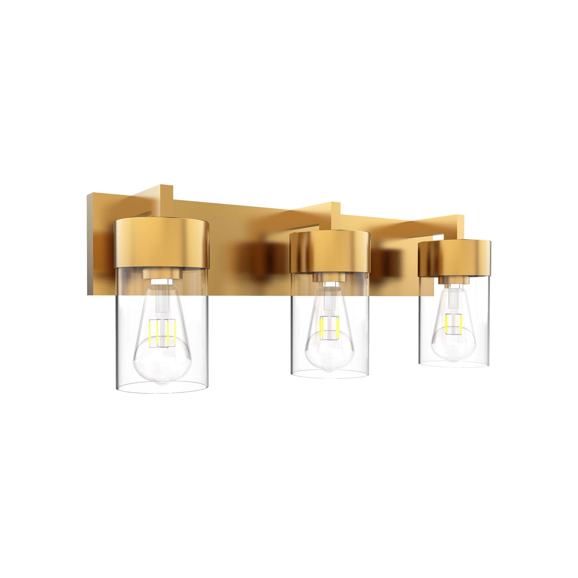 VL705 Vanity Wall Light in Aged Brass (3-Light).