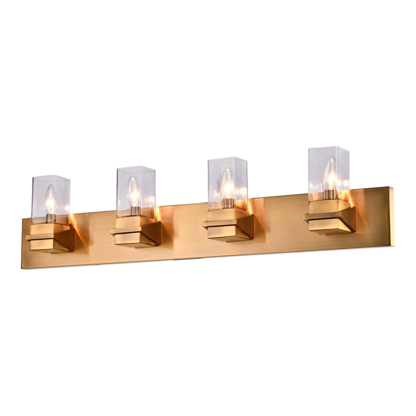 VL9323 Vanity Wall Light in Aged Brass (4-Light).
