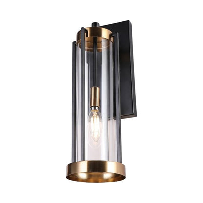 WS1111 Wall Light in Aged Brass/Black.