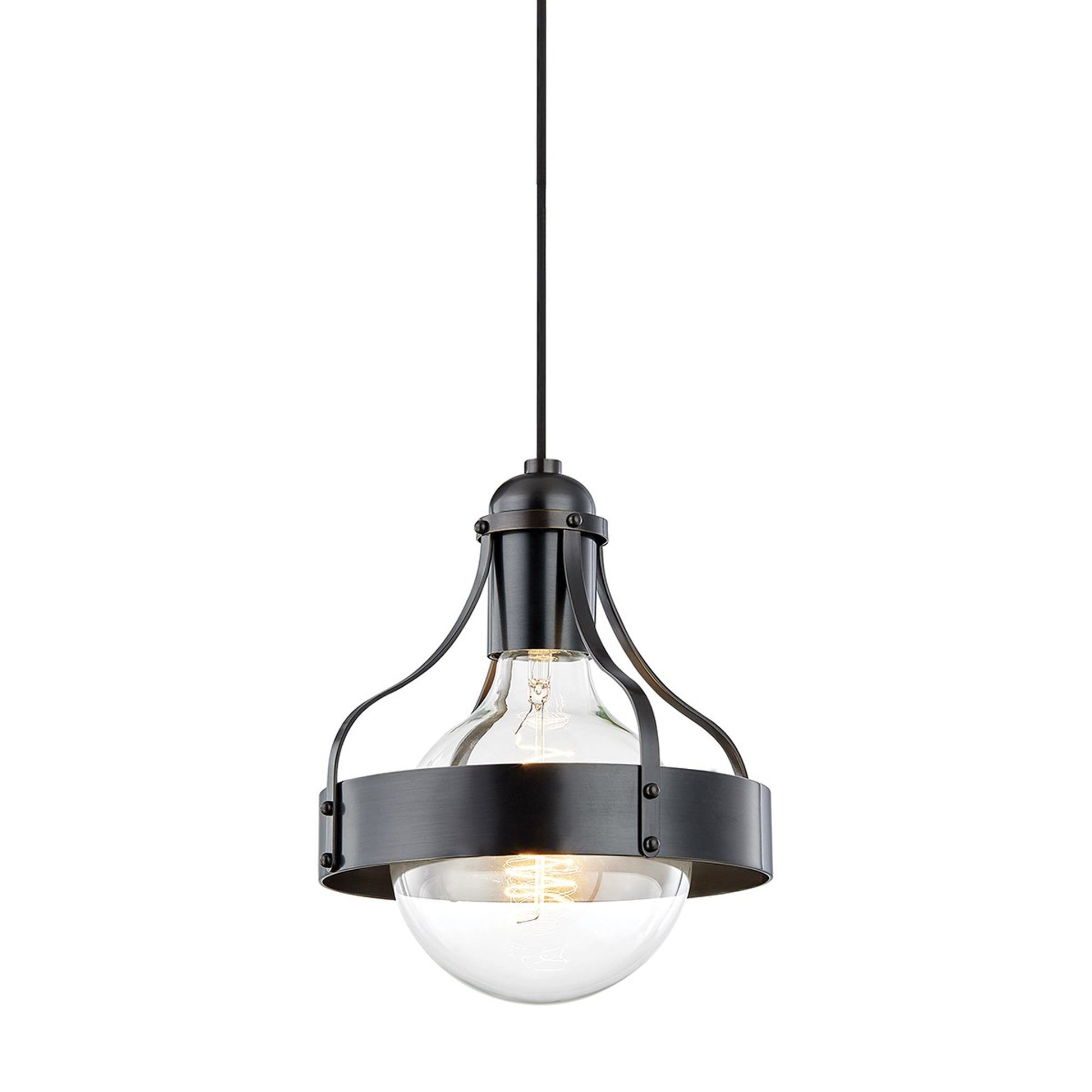 Violet Pendant Light in Old Bronze.