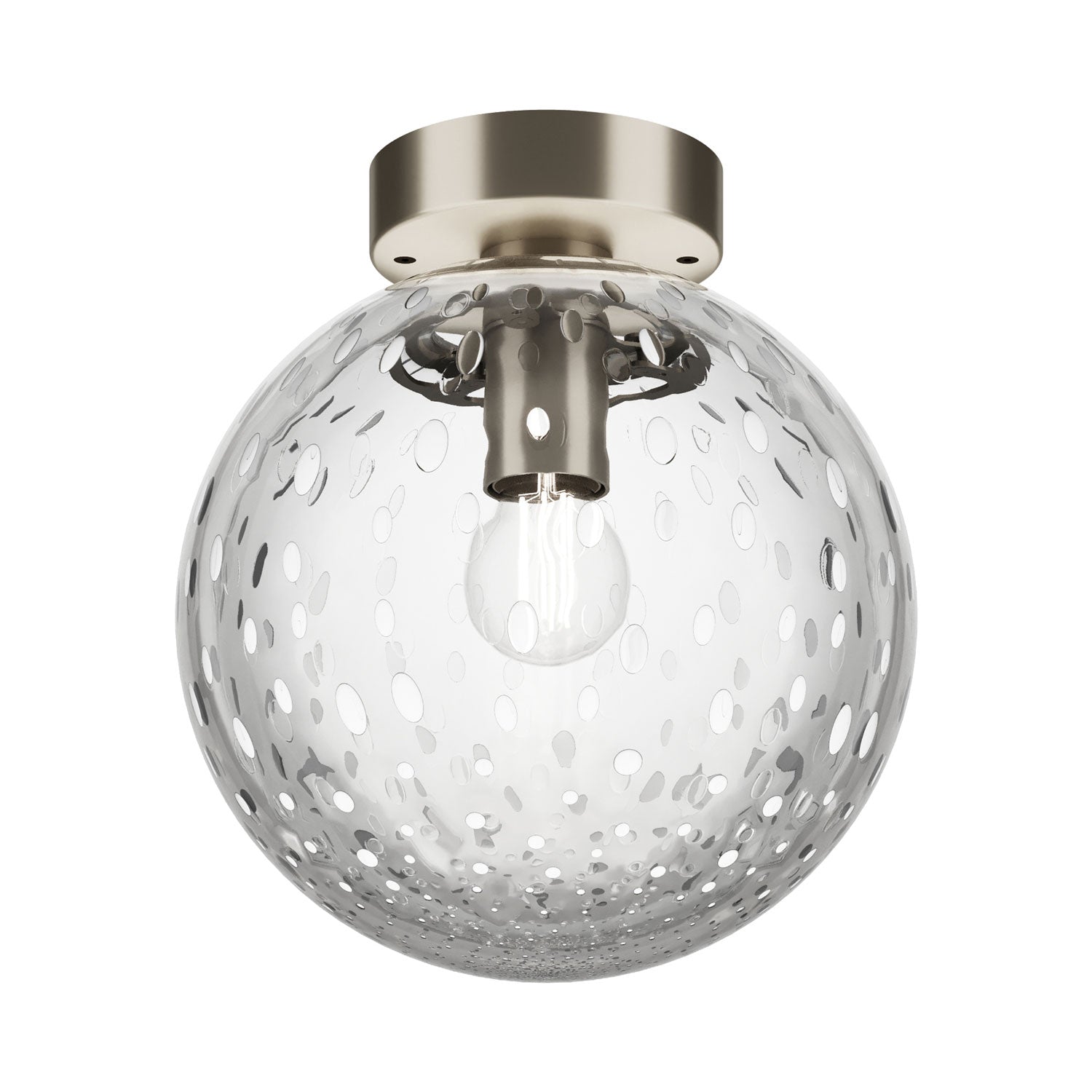 Bolle Semi Flush Mount Ceiling Light in Crystal Bubbles (E26 Medium Base).