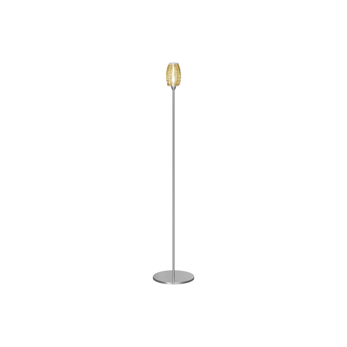 Damasco Floor Lamp in Crystal Amber (X-Small).