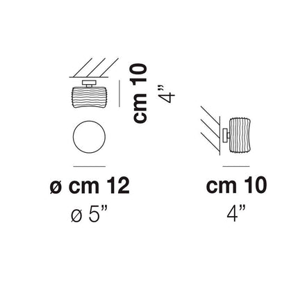 Damasco Spot Light - line drawing.