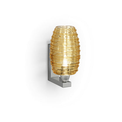 Damasco Wall Light in Crystal Amber (3-Inch).