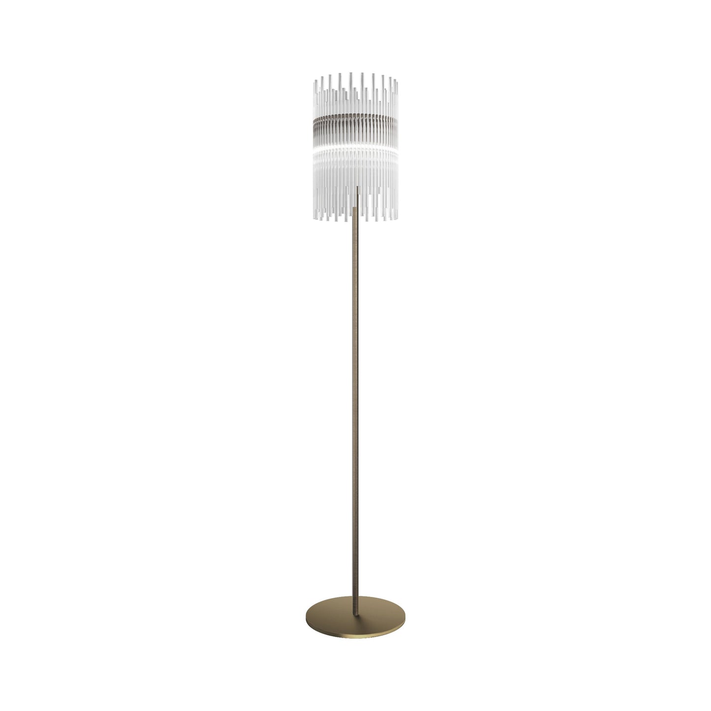 Diadema Floor Lamp in Matt Bronze (19-Inch).