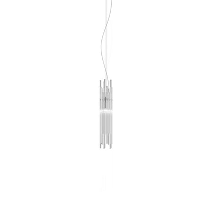 Diadema Pendant Light in Glossy Chrome (19-Inch/3.5-Inch).