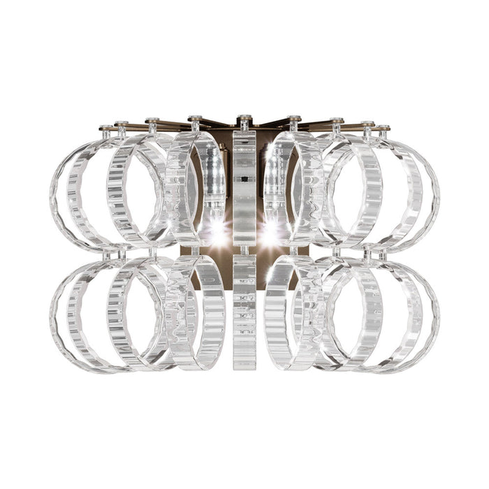 Ecos Wall Light in Matte Bronze 2/Crystal Striped.