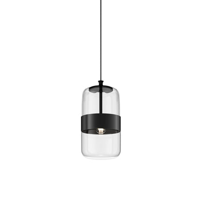 Futura Pendant Light in Matte Black/Crystal Black (Medium).