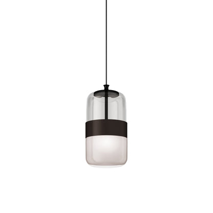 Futura Pendant Light in Matte Black/Smoky Brown (Medium).