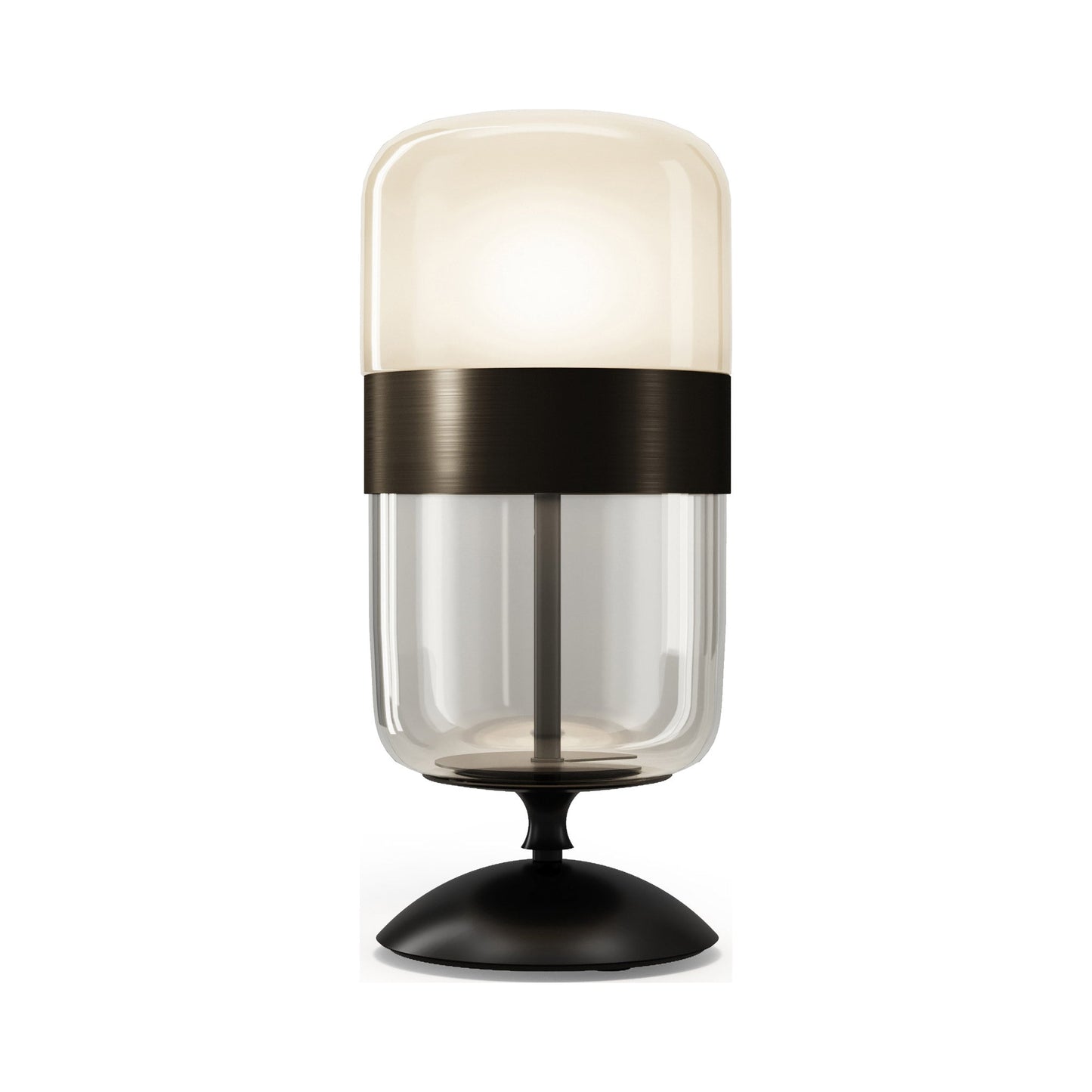 Futura Table Lamp in Amber Brass (Large).