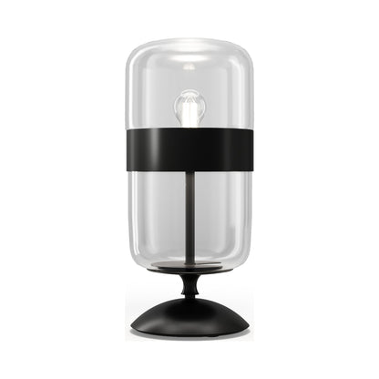 Futura Table Lamp in Crystal Black (Large).